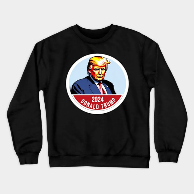 Trump For America 2024 Crewneck Sweatshirt by KimonoKaleidoscope